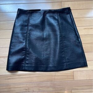 Babaton Faux Leather Mini Skirt